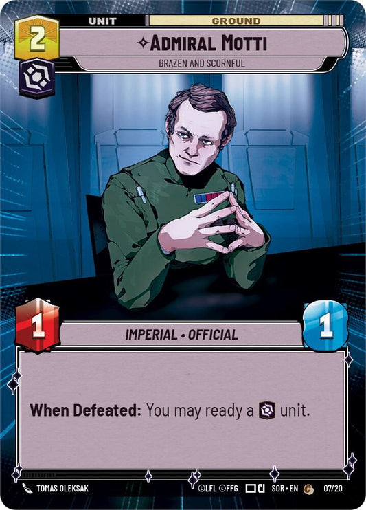Admiral Motti - Brazen and Scornful (Hyperspace) [Spark of Rebellion: Weekly Play Promos] 07/20
