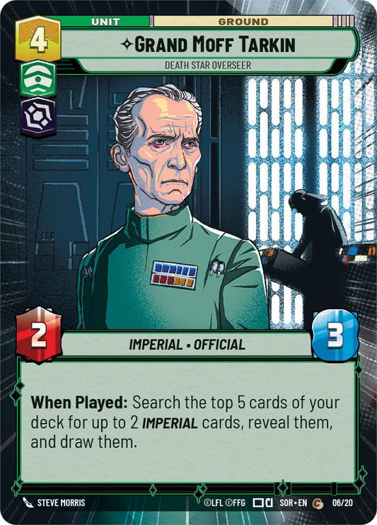 Grand Moff Tarkin - Death Star Overseer (Hyperspace) [Spark of Rebellion: Weekly Play Promos] 06/20