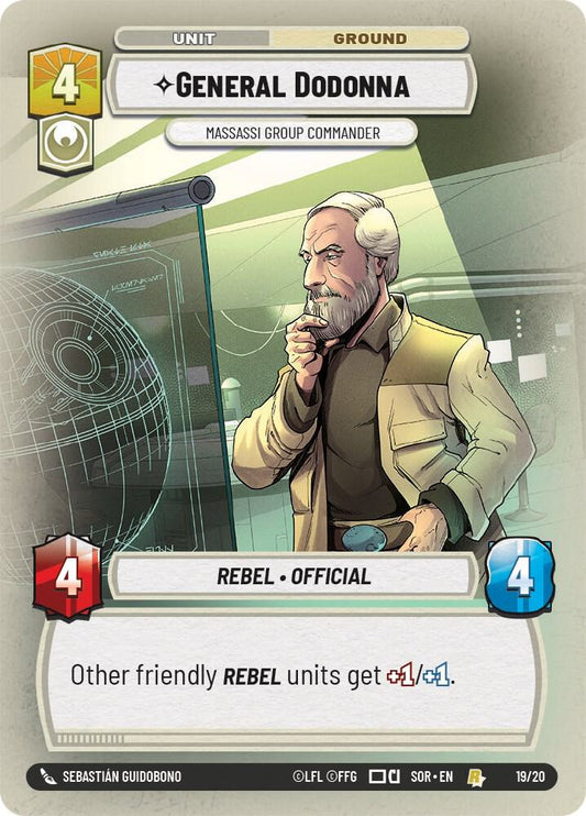 General Dodonna - Massassi Group Commander [Spark of Rebellion: Weekly Play Promos] 19/20