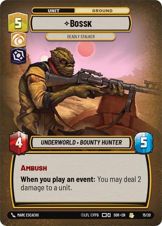 Bossk - Deadly Stalker [Spark of Rebellion: Weekly Play Promos] 15/20