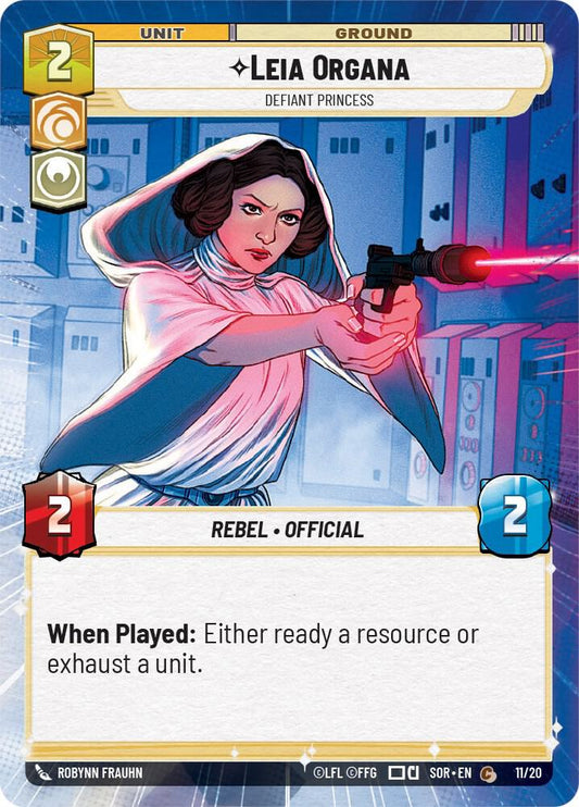 Leia Organa - Defiant Princess (Hyperspace) [Spark of Rebellion: Weekly Play Promos] 11/20