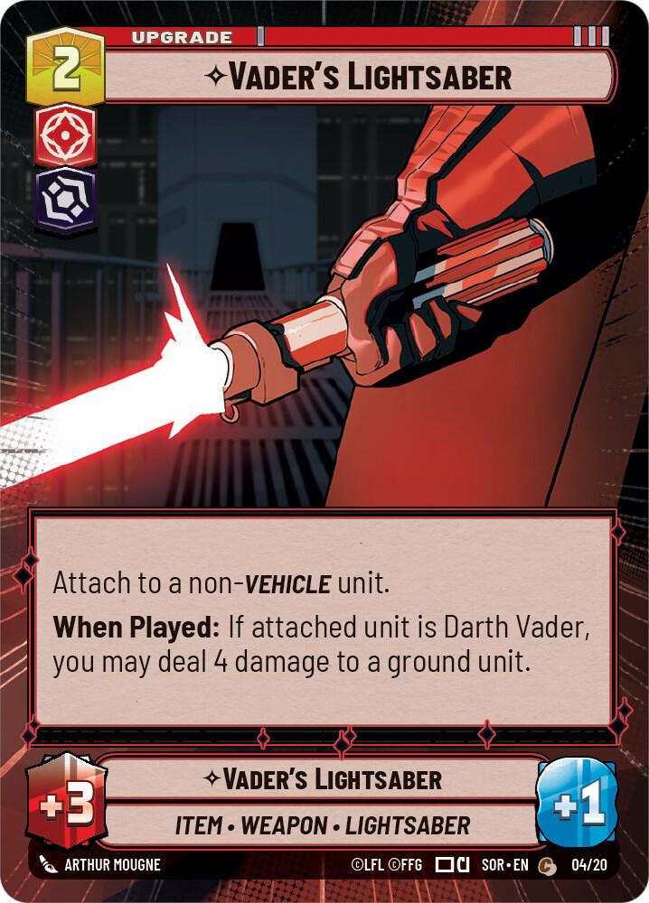 Vader's Lightsaber (Hyperspace) [Spark of Rebellion: Weekly Play Promos] 04/20
