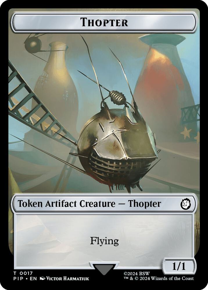 Thopter // Treasure (0018) Double-Sided Token [Universes Beyond: Fallout] 17 // 18