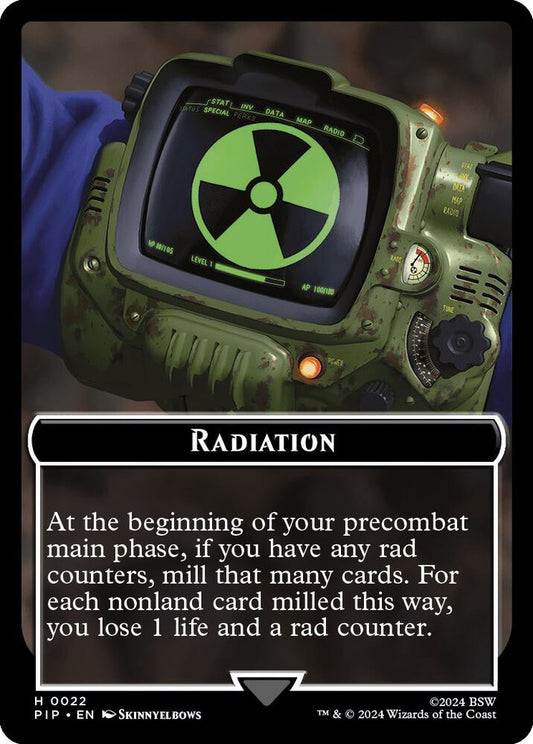 Radiation // Alien Double-Sided Token [Universes Beyond: Fallout] 22 // 6