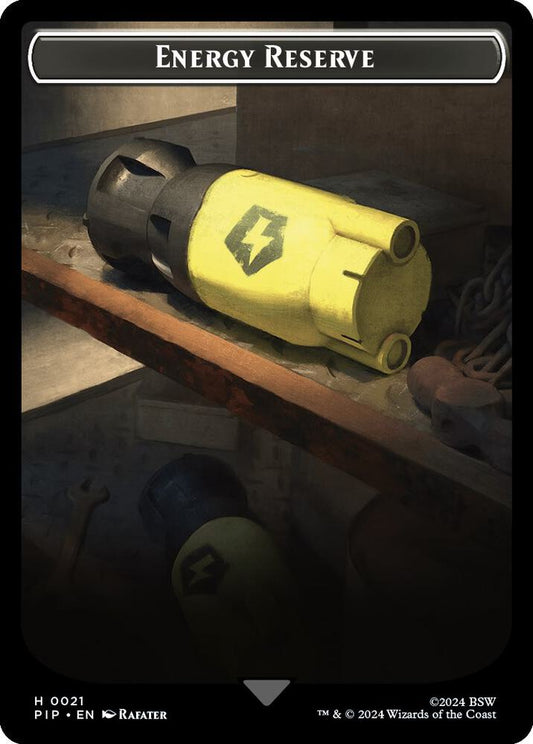 Energy Reserve // Robot Double-Sided Token [Universes Beyond: Fallout] 21 // 16