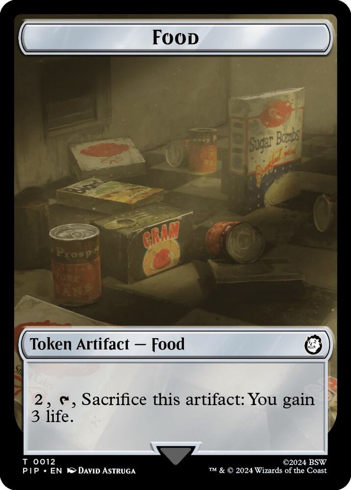 Food (0012) // Thopter Double-Sided Token [Universes Beyond: Fallout] 12 // 17