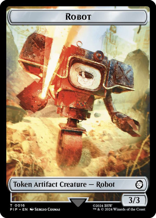 Robot // Treasure (0018) Double-Sided Token [Universes Beyond: Fallout] 16 // 18