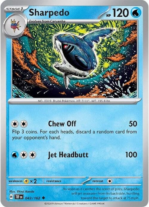 Sharpedo [SV05: Temporal Forces] 043/162