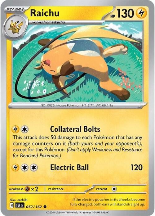 Raichu [SV05: Temporal Forces] 052/162