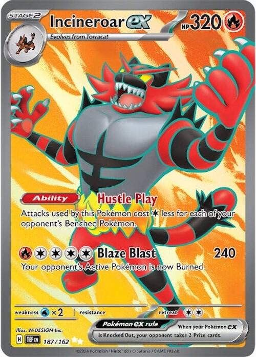 Incineroar ex - 187/162 [SV05: Temporal Forces] 187/162