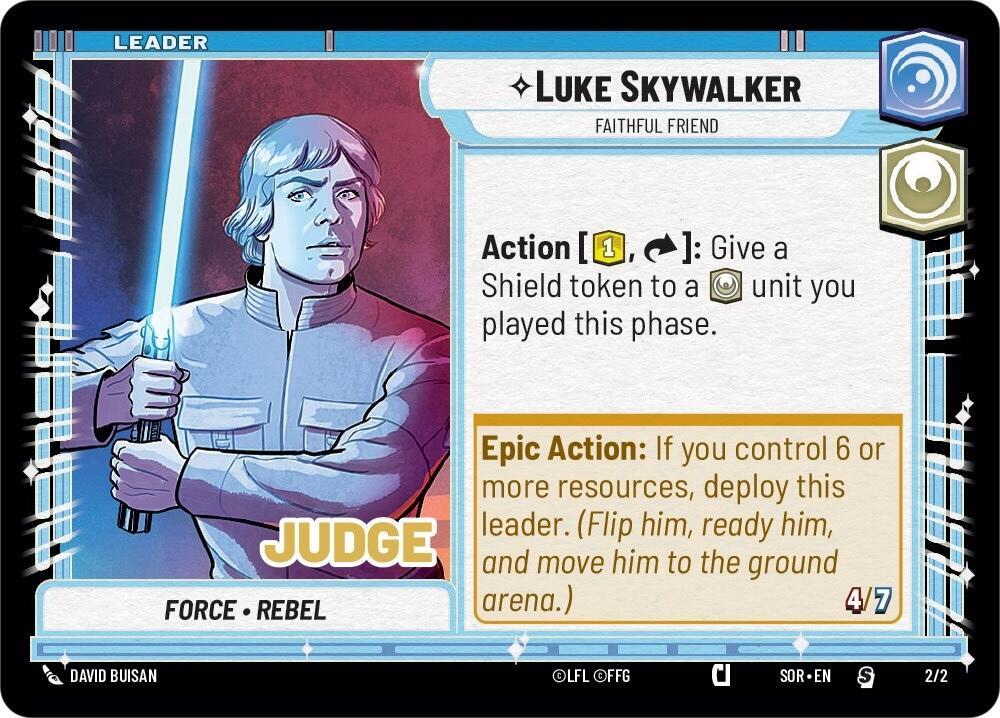 Luke Skywalker - Faithful Friend [Judge Promos] 002/002