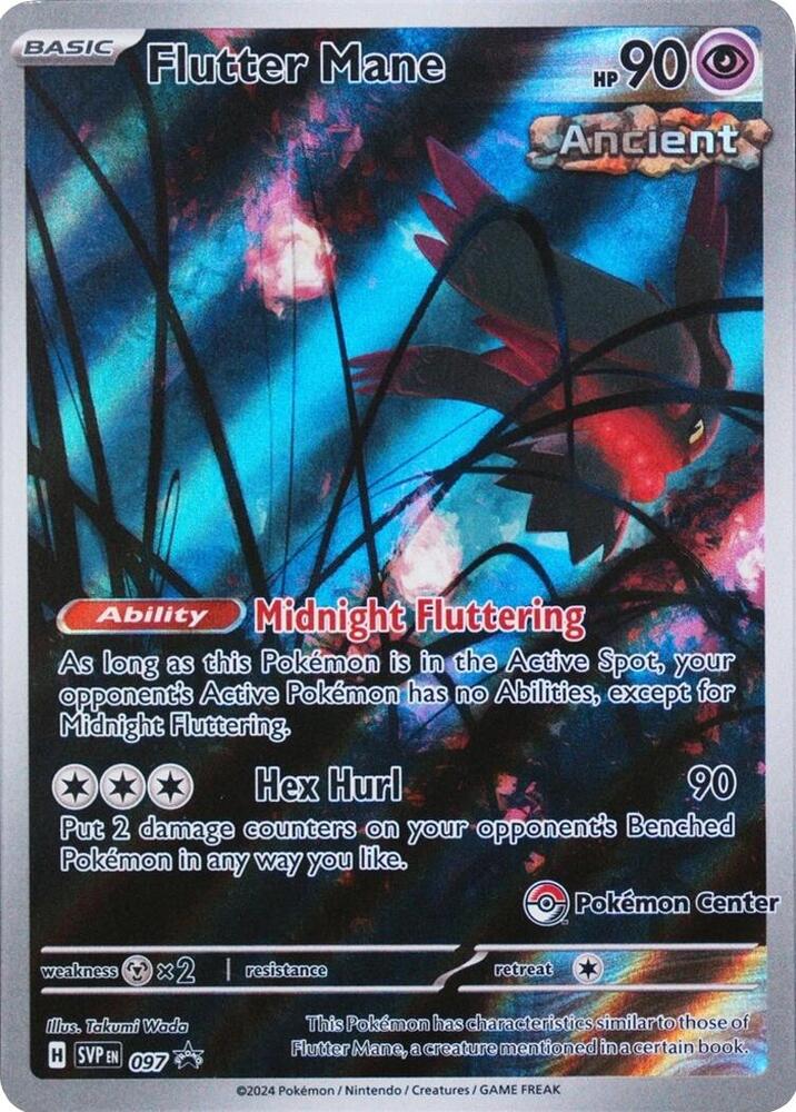 Flutter Mane - 097 (Pokemon Center) [SV: Scarlet & Violet Promo Cards] 097