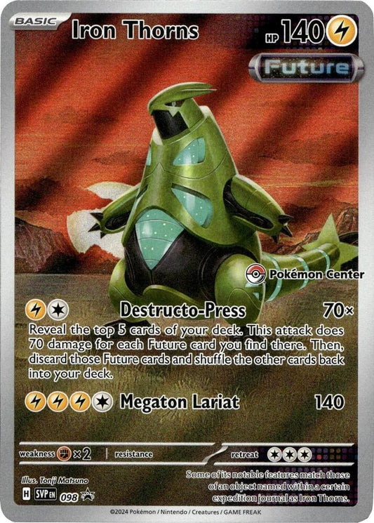 Iron Thorns - 098 (Pokemon Center) [SV: Scarlet & Violet Promo Cards] 098