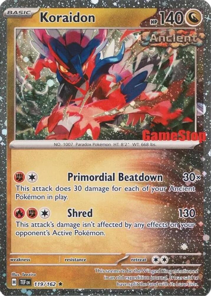 Koraidon (Gamestop Promo) [Miscellaneous Cards & Products] 119/162
