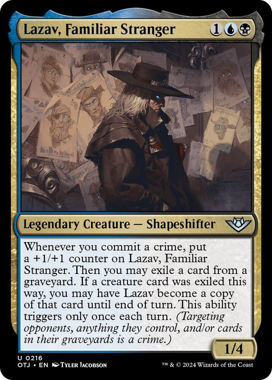 Lazav, Familiar Stranger [Outlaws of Thunder Junction] 216