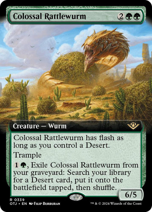 Colossal Rattlewurm (Extended Art) [Outlaws of Thunder Junction] 339