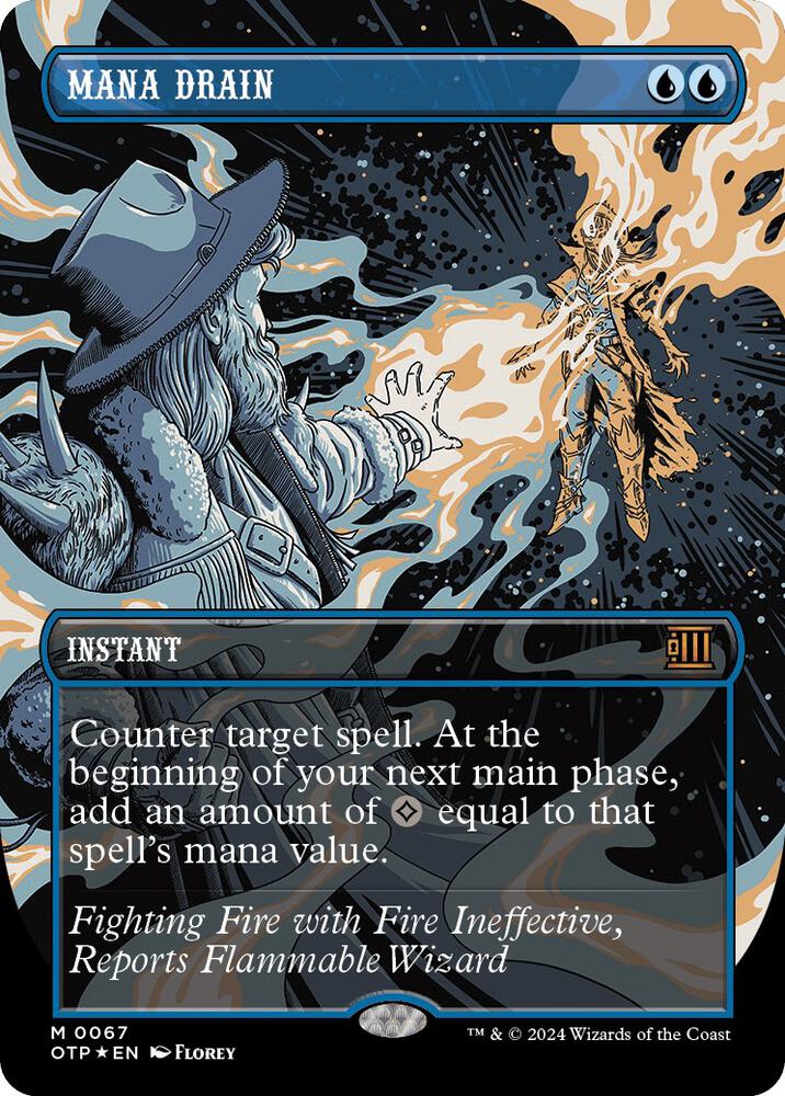 Mana Drain (Textured Foil) [Outlaws of Thunder Junction: Breaking News] 67