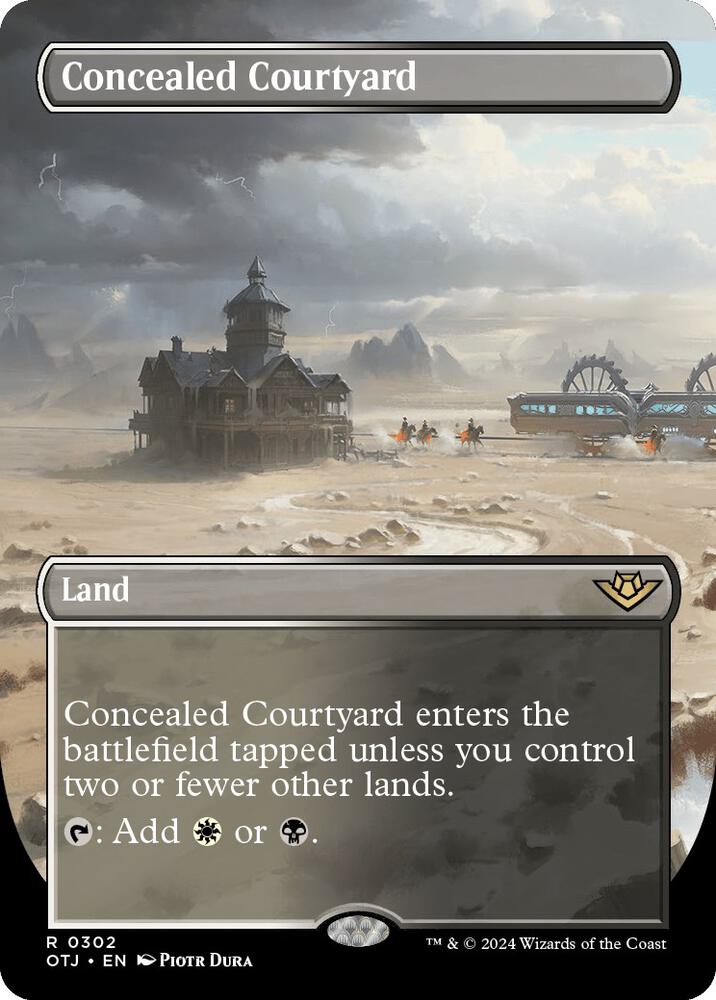 Concealed Courtyard (Borderless) [Outlaws of Thunder Junction] 302