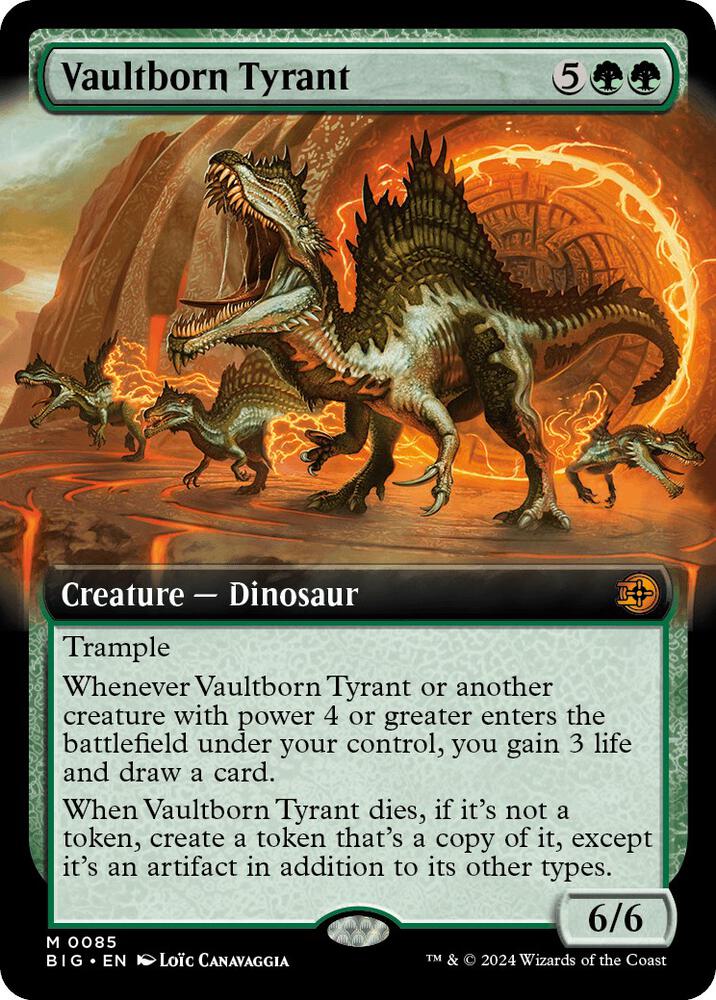 Vaultborn Tyrant (Extended Art) [Outlaws of Thunder Junction: The Big Score] 85