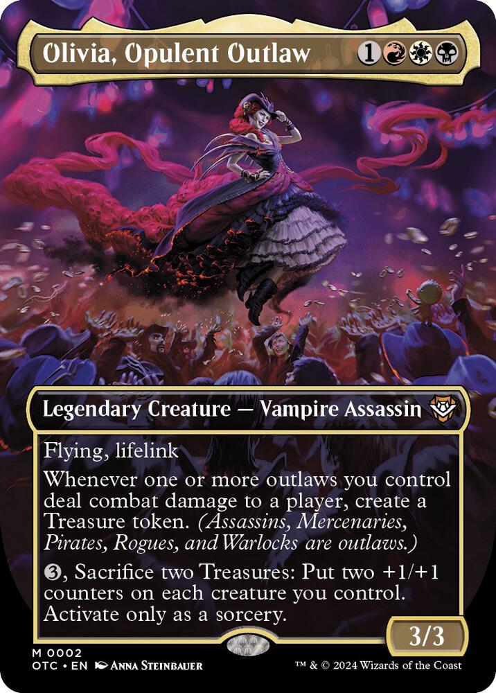 Olivia, Opulent Outlaw (Borderless) [Commander: Outlaws of Thunder Junction] 2