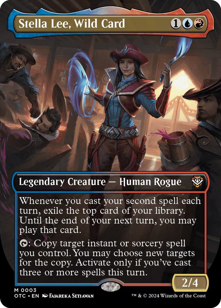 Stella Lee, Wild Card (Borderless) [Commander: Outlaws of Thunder Junction] 3