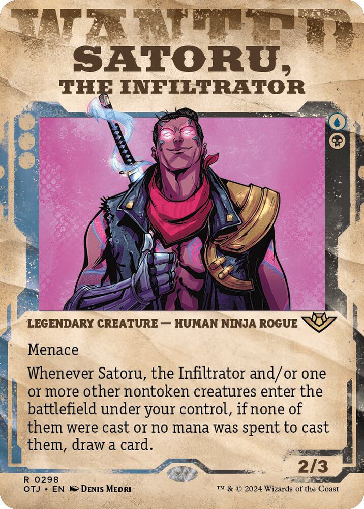 Satoru, the Infiltrator (Showcase) [Outlaws of Thunder Junction] 298