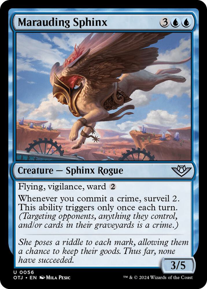 Marauding Sphinx [Outlaws of Thunder Junction] 56