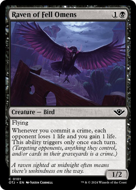 Raven of Fell Omens [Outlaws of Thunder Junction] 101