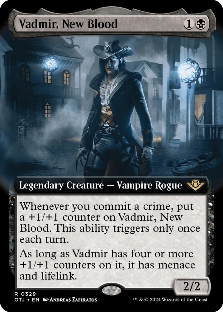 Vadmir, New Blood (Extended Art) [Outlaws of Thunder Junction] 329