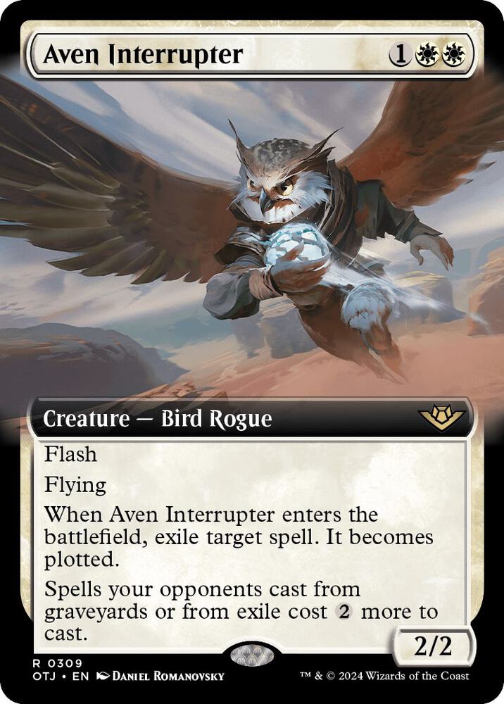 Aven Interrupter (Extended Art) [Outlaws of Thunder Junction] 309