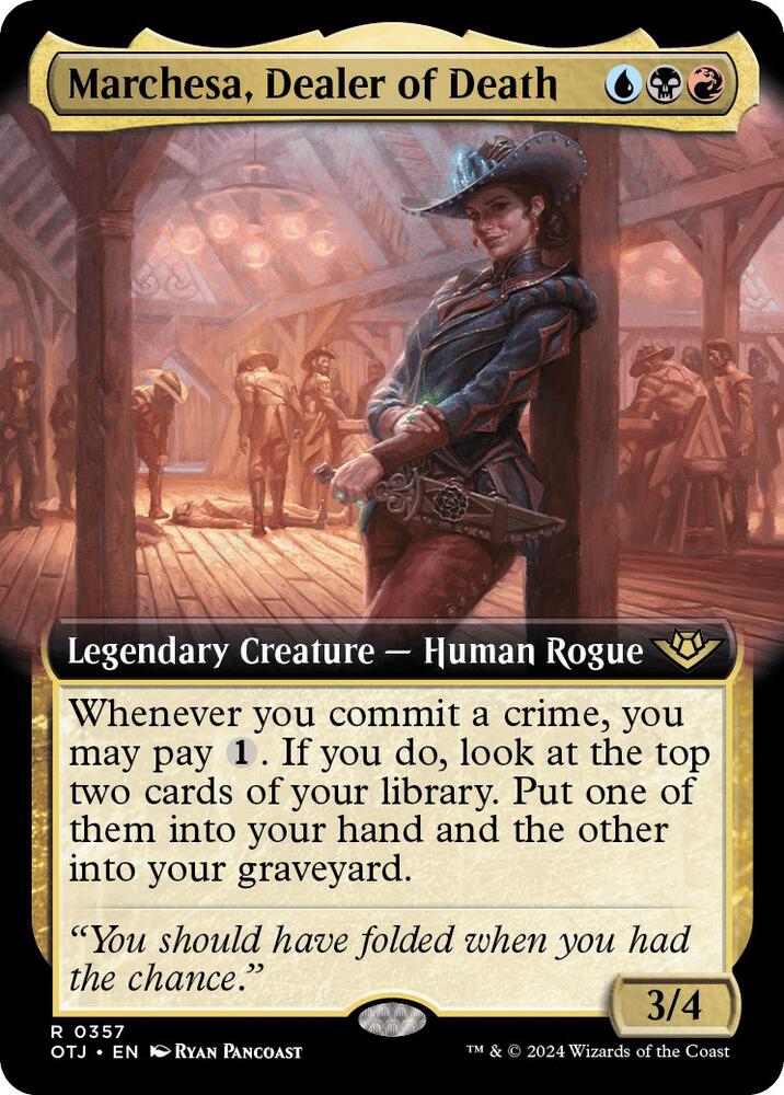 Marchesa, Dealer of Death (Extended Art) [Outlaws of Thunder Junction] 357