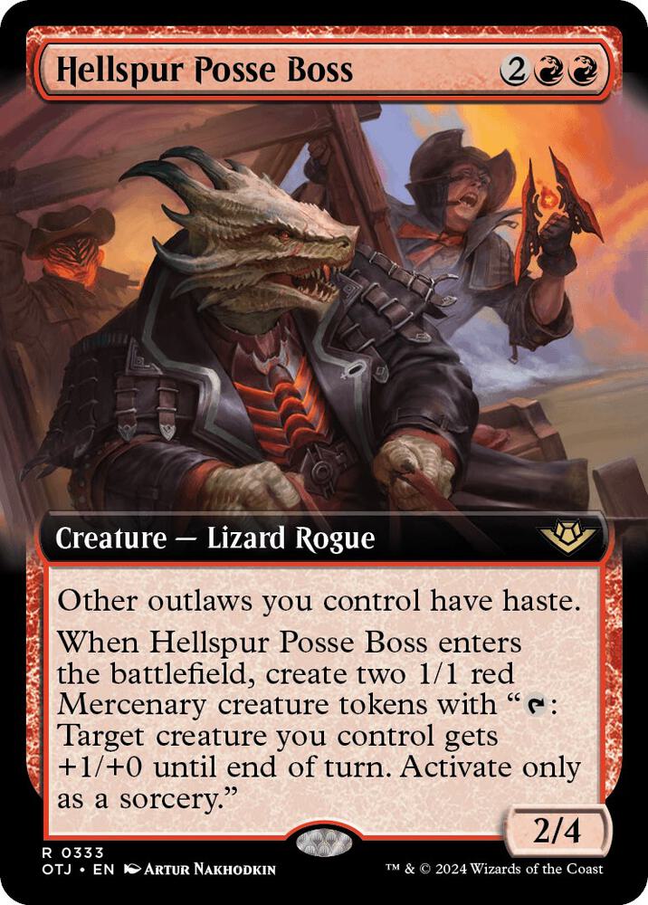 Hellspur Posse Boss (Extended Art) [Outlaws of Thunder Junction] 333
