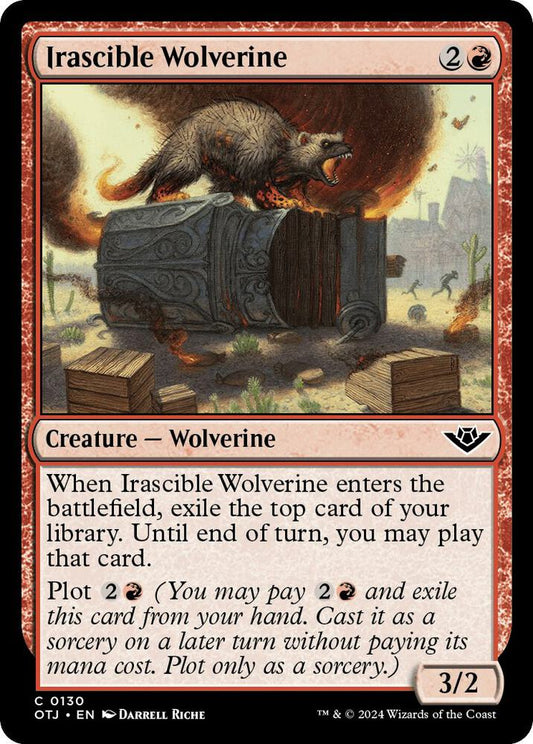 Irascible Wolverine [Outlaws of Thunder Junction] 130