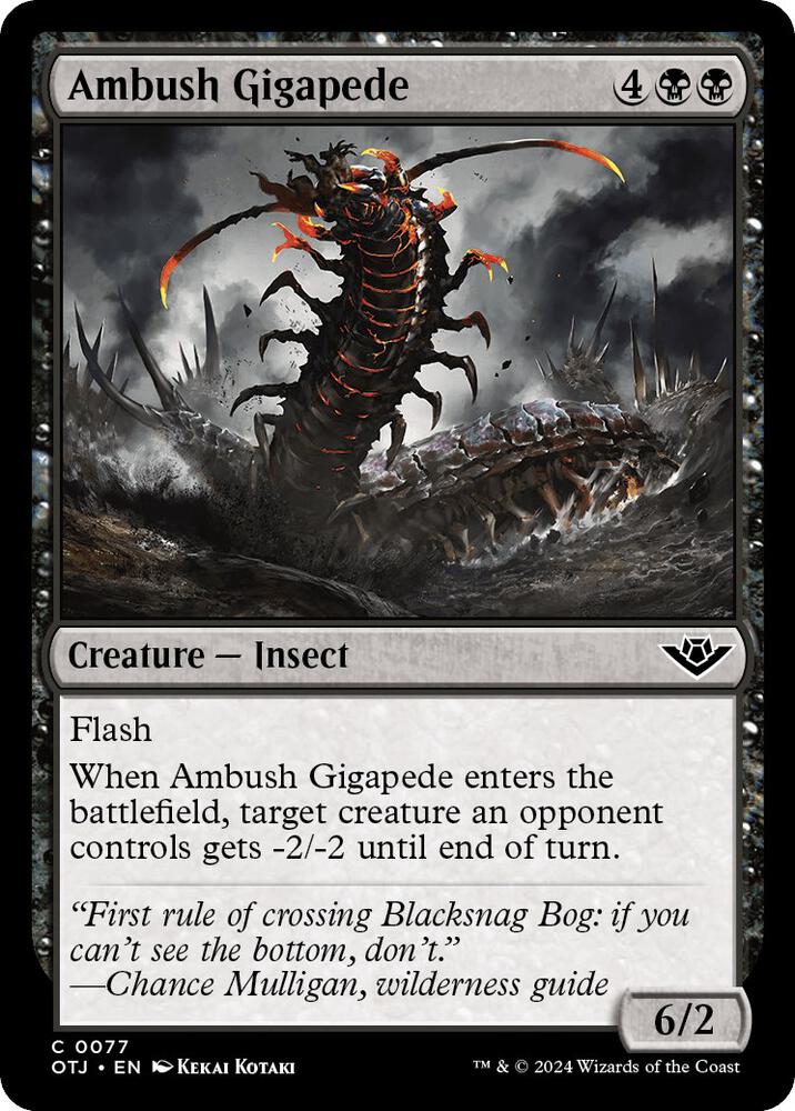Ambush Gigapede [Outlaws of Thunder Junction] 77