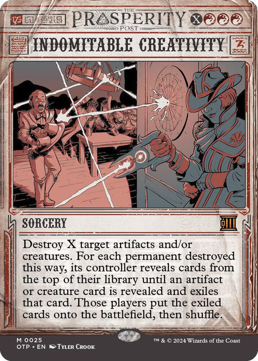 Indomitable Creativity [Outlaws of Thunder Junction: Breaking News] 25