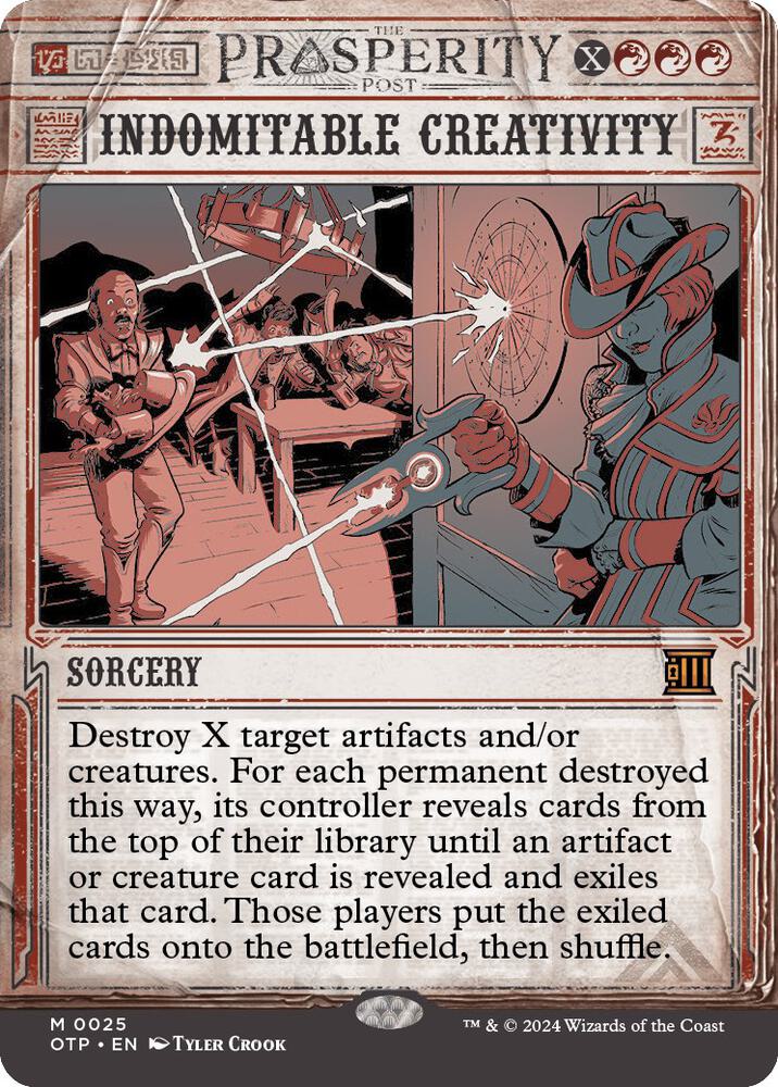 Indomitable Creativity [Outlaws of Thunder Junction: Breaking News] 25