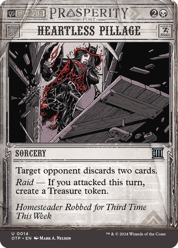Heartless Pillage [Outlaws of Thunder Junction: Breaking News] 14