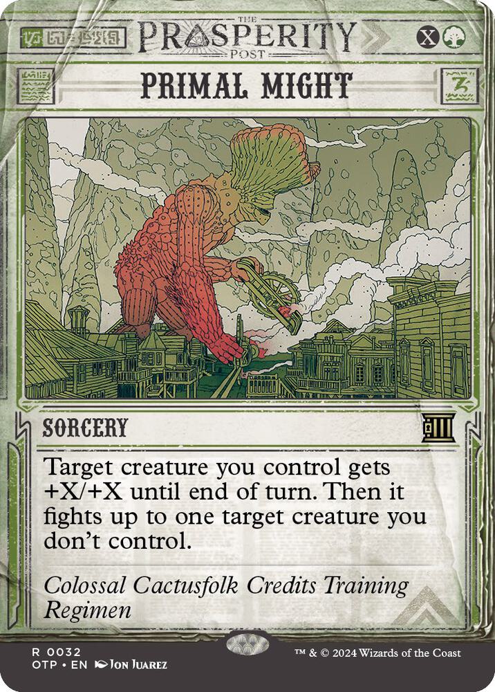 Primal Might [Outlaws of Thunder Junction: Breaking News] 32