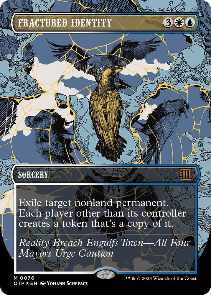 Fractured Identity (Textured Foil) [Outlaws of Thunder Junction: Breaking News] 76