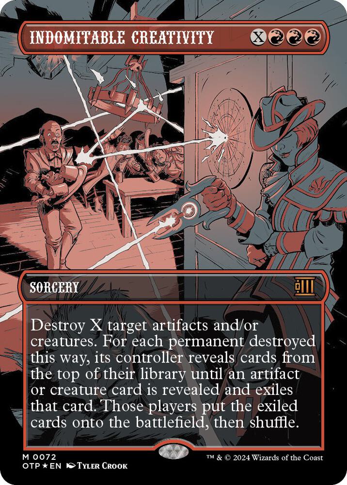 Indomitable Creativity (Textured Foil) [Outlaws of Thunder Junction: Breaking News] 72