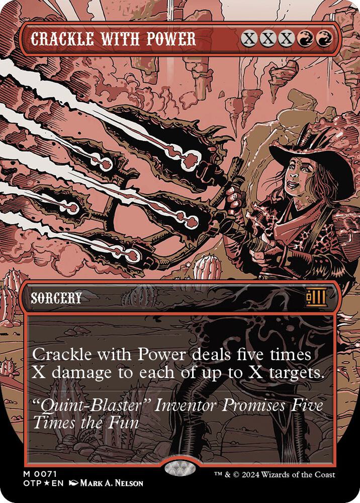 Crackle with Power (Textured Foil) [Outlaws of Thunder Junction: Breaking News] 71