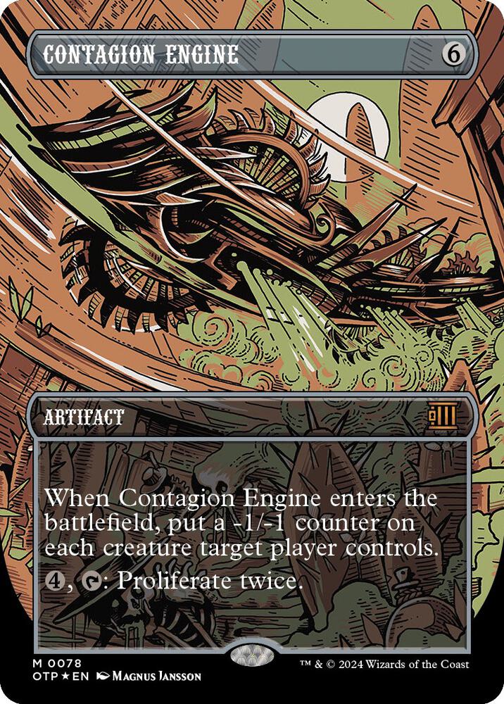 Contagion Engine (Textured Foil) [Outlaws of Thunder Junction: Breaking News] 78
