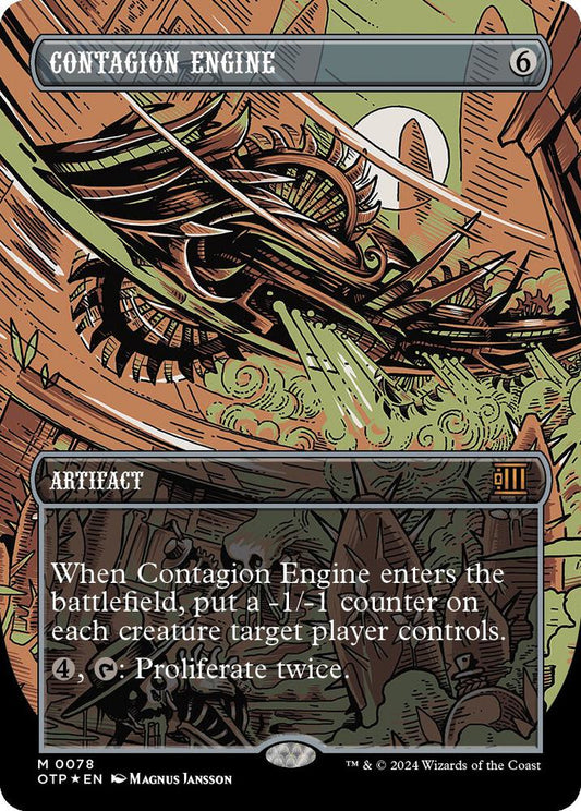 Contagion Engine (Textured Foil) [Outlaws of Thunder Junction: Breaking News] 78