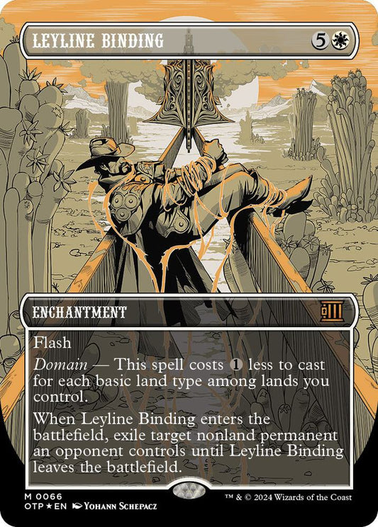 Leyline Binding (Textured Foil) [Outlaws of Thunder Junction: Breaking News] 66
