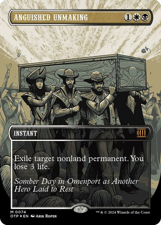 Anguished Unmaking (Textured Foil) [Outlaws of Thunder Junction: Breaking News] 74