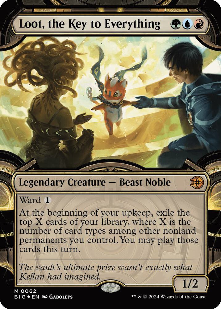 Loot, the Key to Everything (Showcase) (Raised Foil) [Outlaws of Thunder Junction: The Big Score] 62