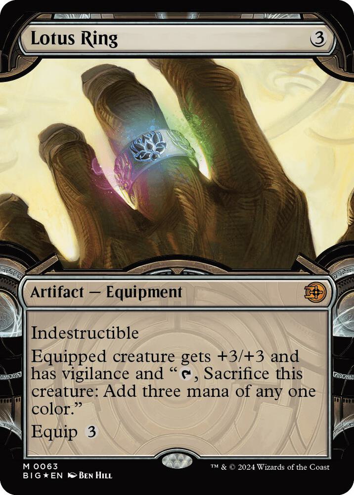 Lotus Ring (Showcase) (Raised Foil) [Outlaws of Thunder Junction: The Big Score] 63