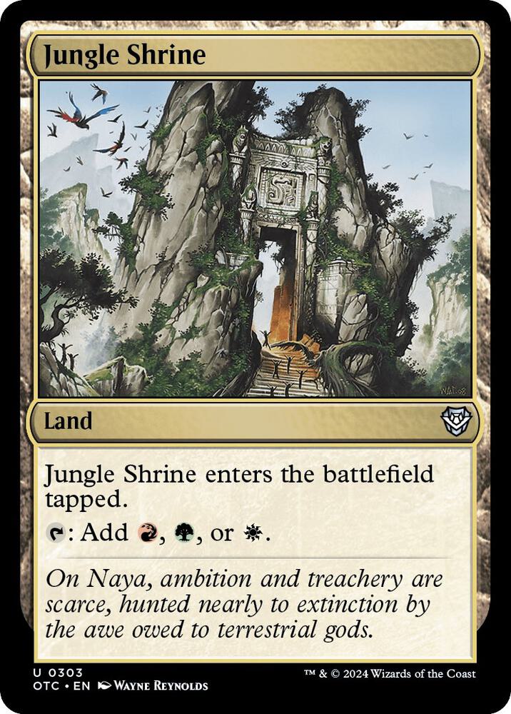 Jungle Shrine [Commander: Outlaws of Thunder Junction] 303