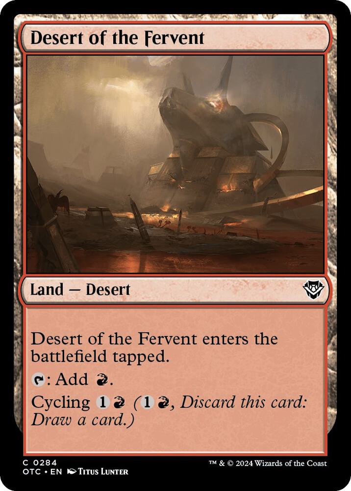 Desert of the Fervent [Commander: Outlaws of Thunder Junction] 284