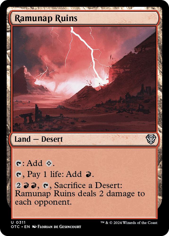 Ramunap Ruins [Commander: Outlaws of Thunder Junction] 311